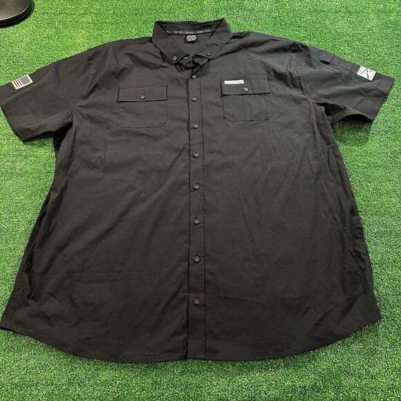 Three (3) Grunt Style Garage SS Button Down Mens Shirts Size XXXL American Flag - Picture 6 of 16